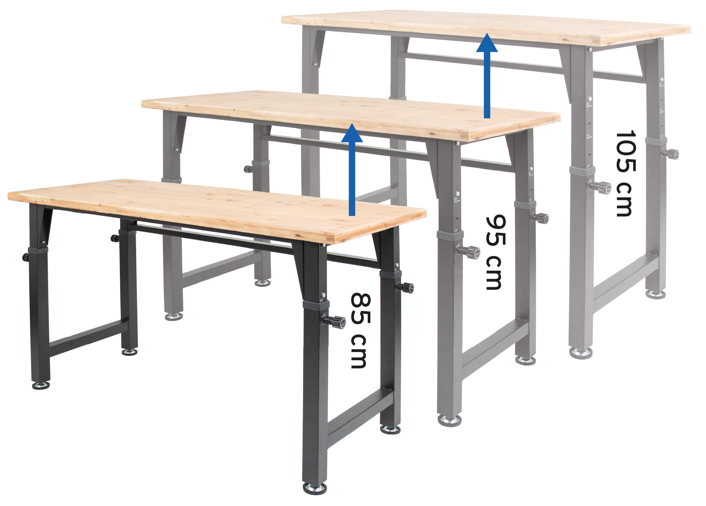 Werkbank höhenverstellbar FSC® 100% SQS-COC-100130