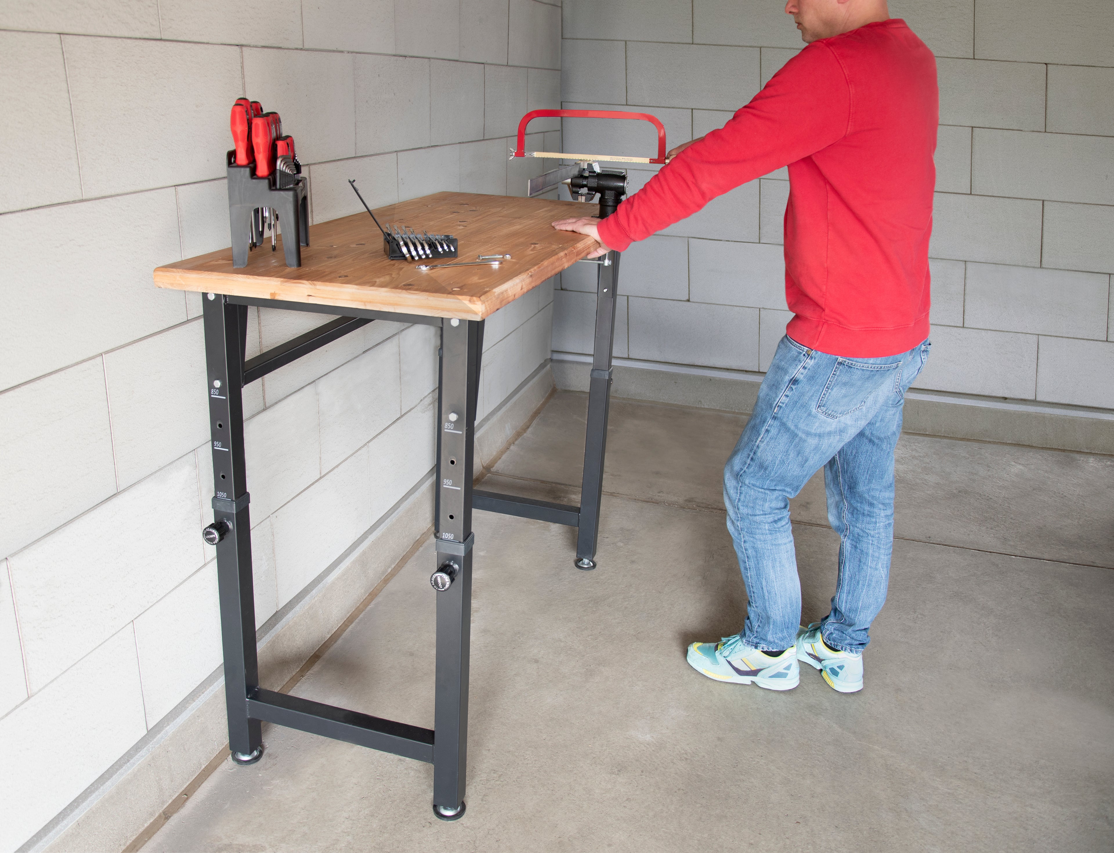 Werkbank höhenverstellbar FSC® 100% SQS-COC-100130