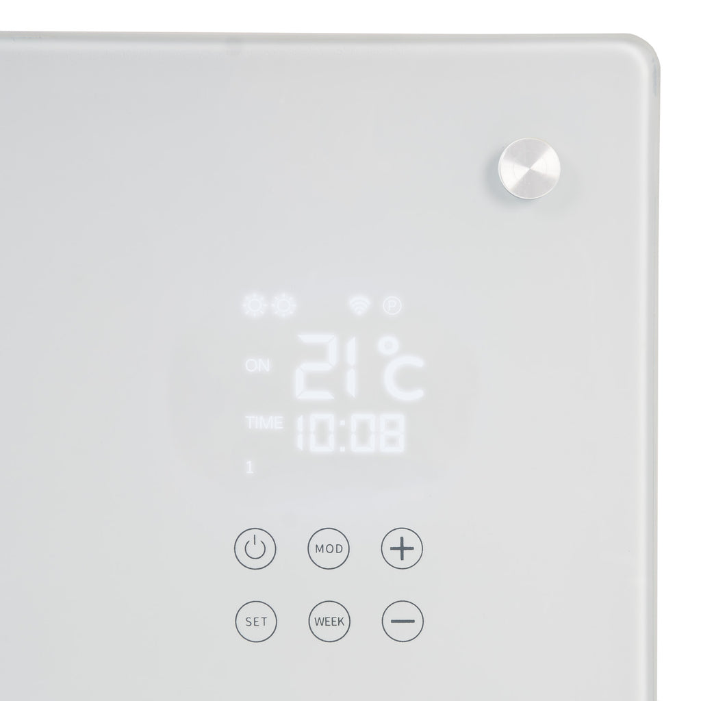 Badheizkörper Alutherm Sani Verre 1200 Wifi Weiss