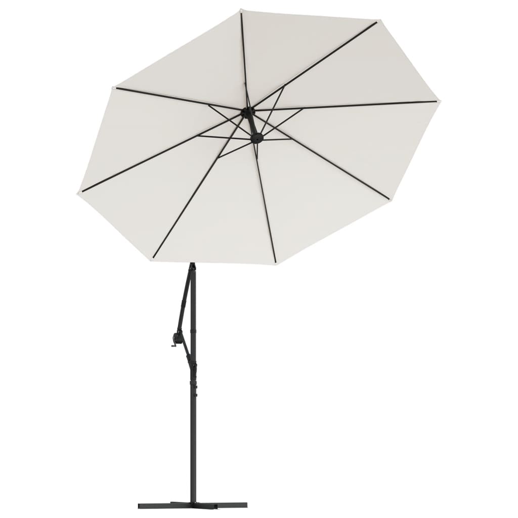 Sonnenschirm Ampelschirm Mit Led-Beleuchtung Metallmast