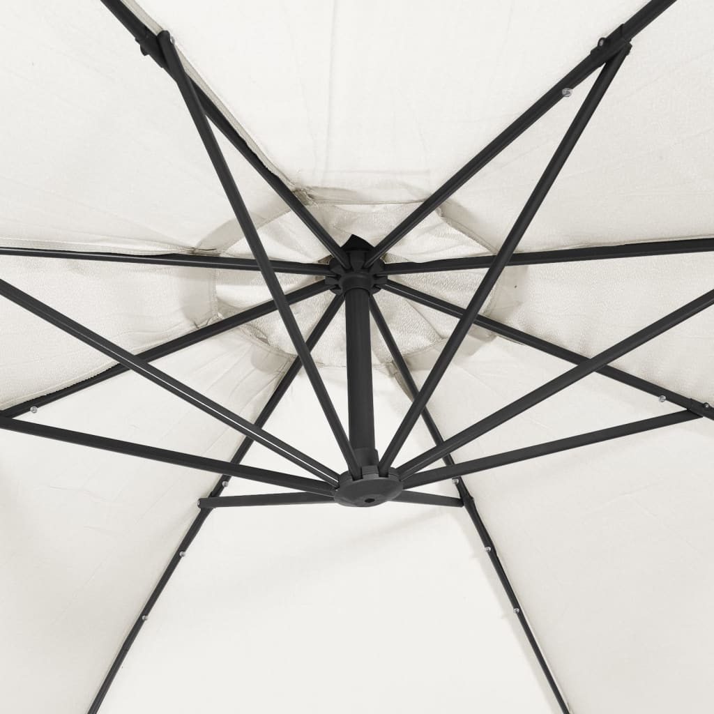 Sonnenschirm Ampelschirm Mit Led-Beleuchtung Metallmast