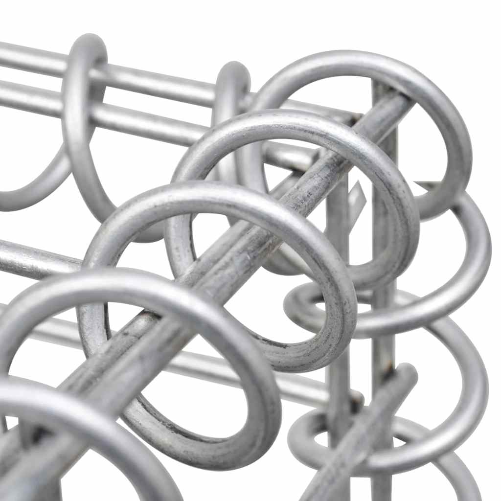 Sechseckiges Gabionen-Hochbeet 100×90×50 Cm