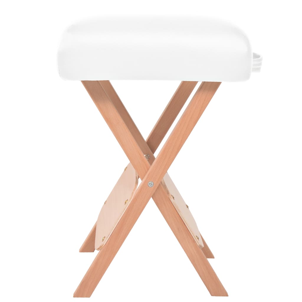 Massage-Klapphocker 12 Cm Dicker Sitz & 2 Nackenrollen