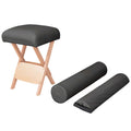 Massage-Klapphocker 12 Cm Dicker Sitz & 2 Nackenrollen