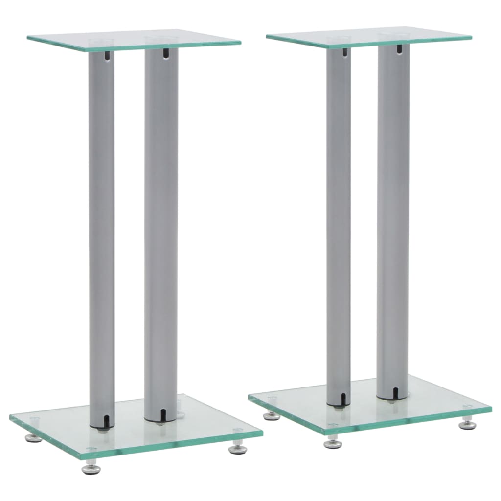Lautsprecherständer Säulen-Design 2 Stk. Hartglas N