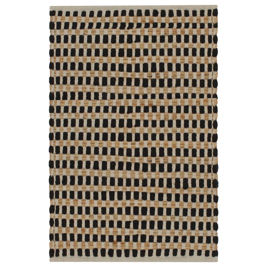 Handgewebtes Badematten-Set Jute Stoff Natur Und