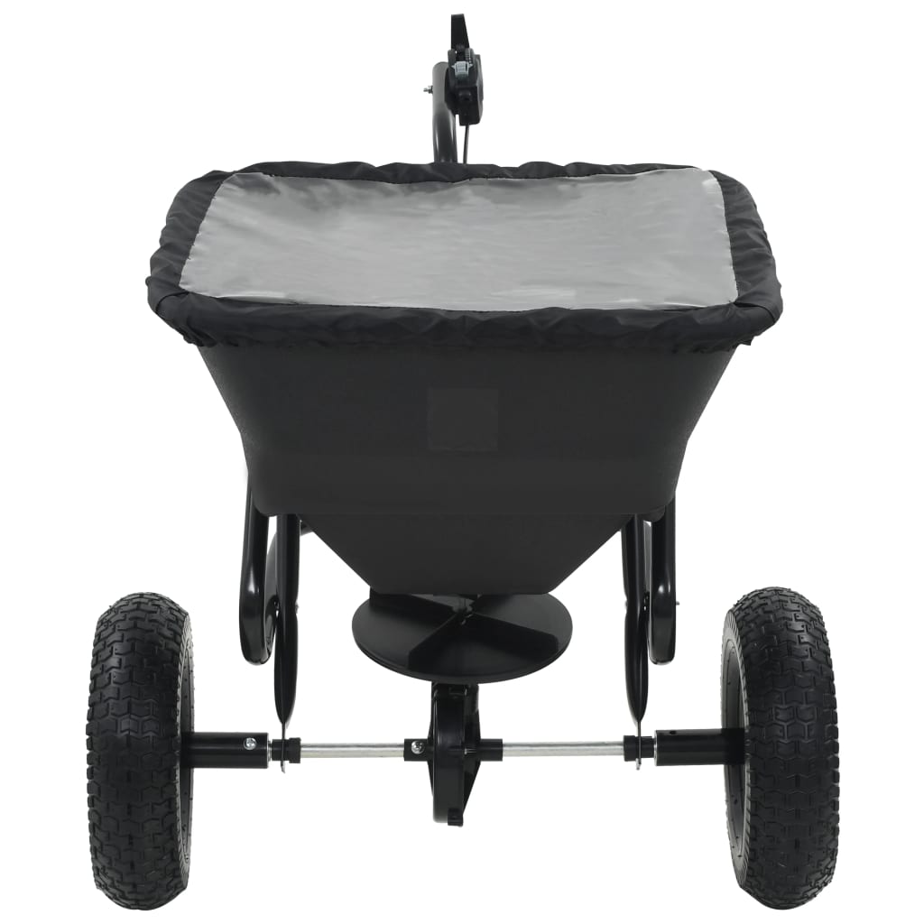 Handstreuwagen Salzstreuer Zum Ziehen Pvc Stahl 125X74X79Cm 45L