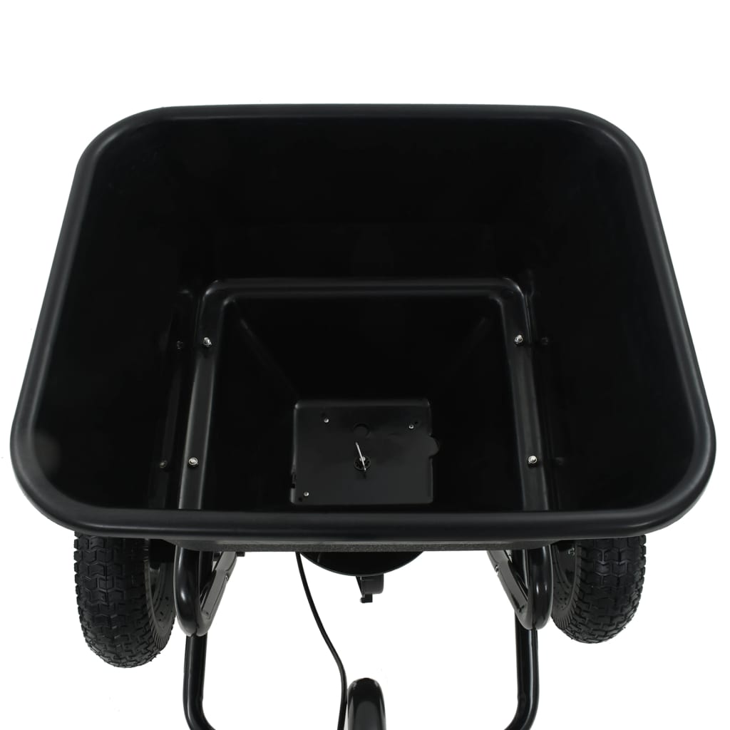 Handstreuwagen Salzstreuer Zum Ziehen Pvc Stahl 125X74X79Cm 45L