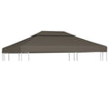 Pavillon-Dachplane Mit Kaminabzug 310 G/M² Taupe