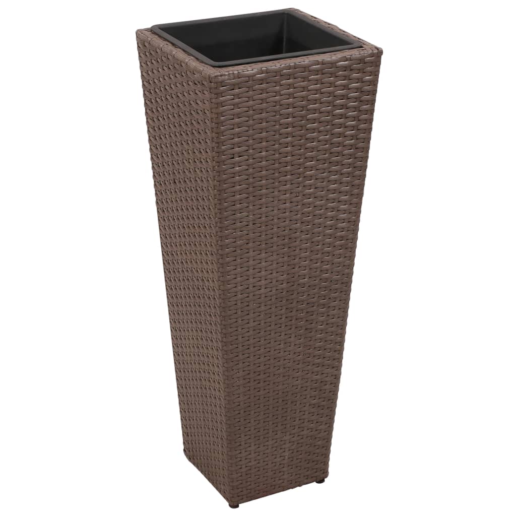 Blumenkübel 3 Stk. Polyrattan
