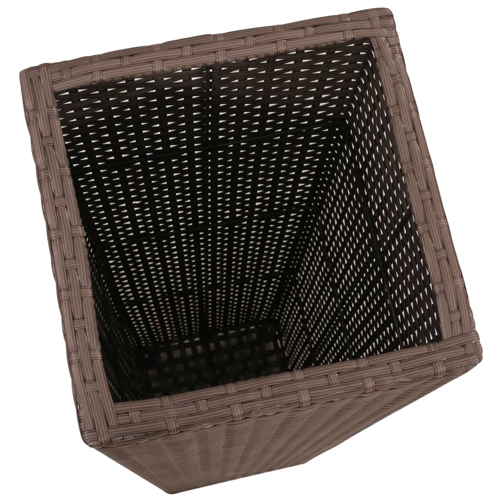 Blumenkübel 3 Stk. Polyrattan