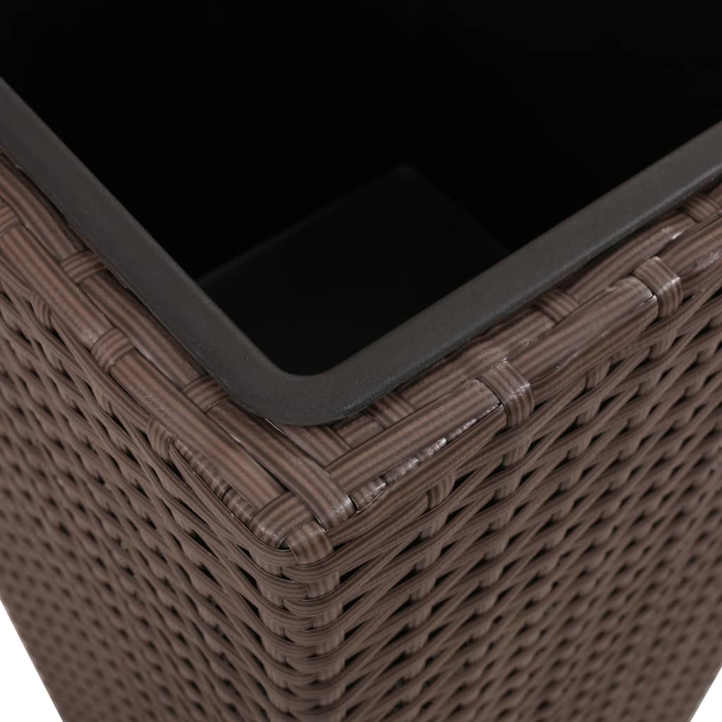 Blumenkübel 3 Stk. Polyrattan