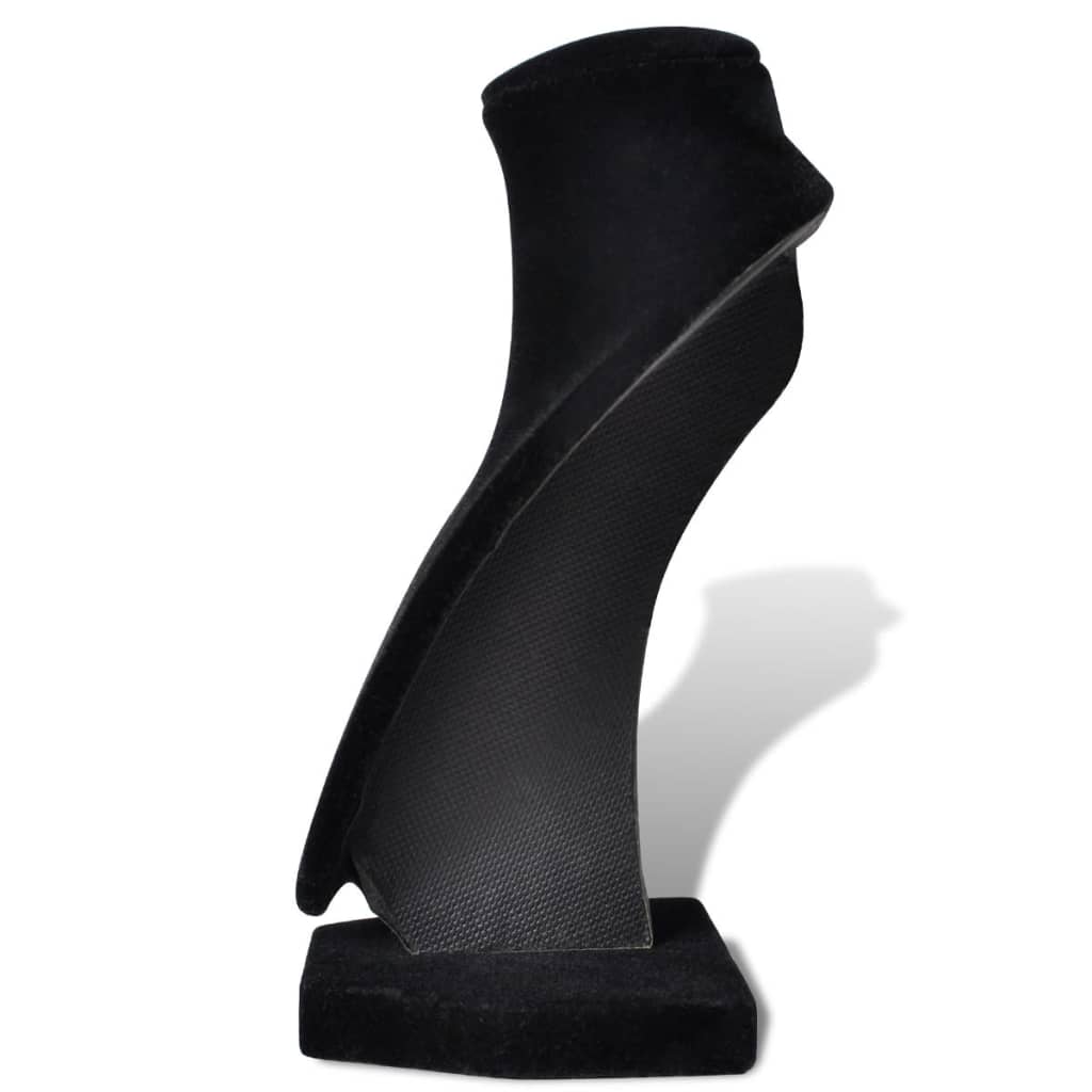 Schmuckbüste Flanell Schwarz 9X8,5X15 Cm 4 Stk.