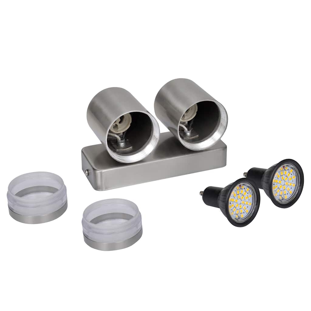 Led-Wandleuchte Edelstahl Nach Unten Strahlend Kegelform