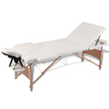 Massageliege 3-Zonen Holzgestell 186X68 Cm