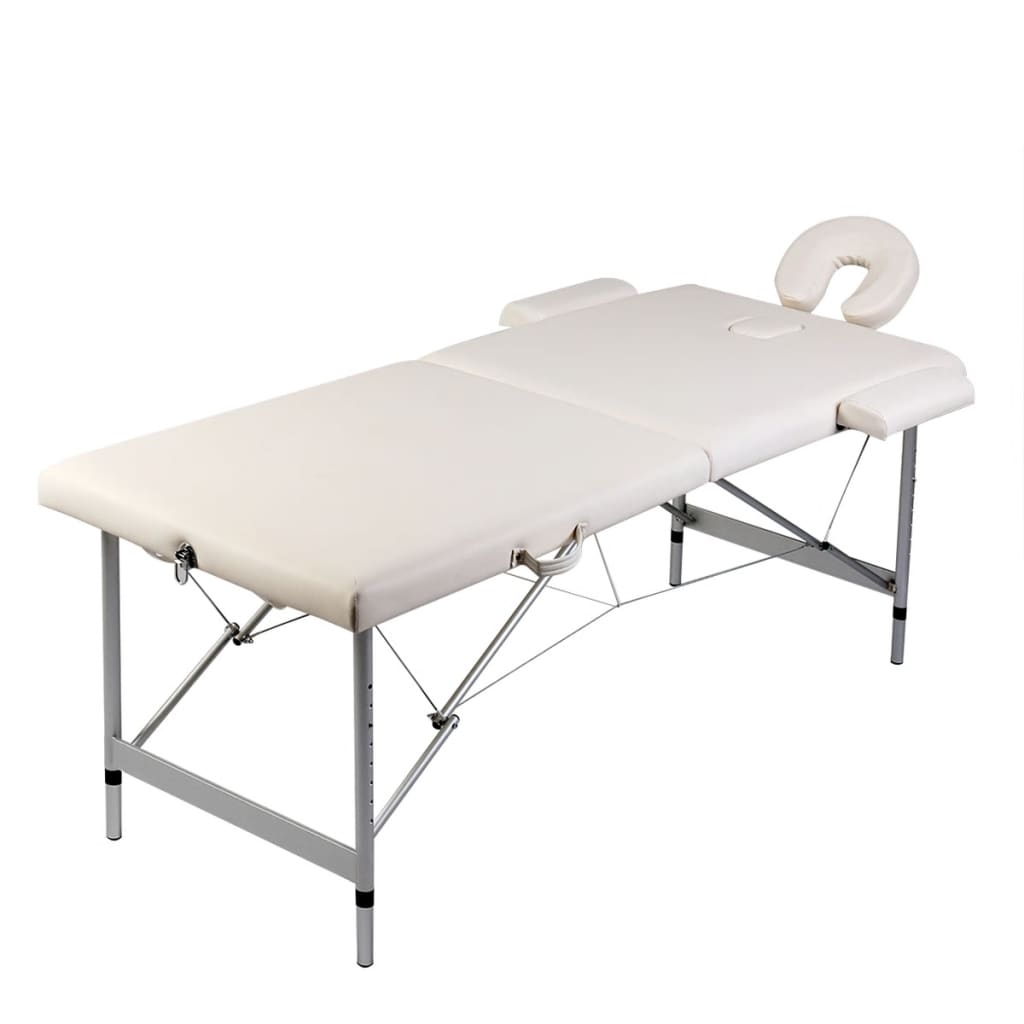 Massageliege 2-Zonen Aluminiumgestell 186X68 Cm