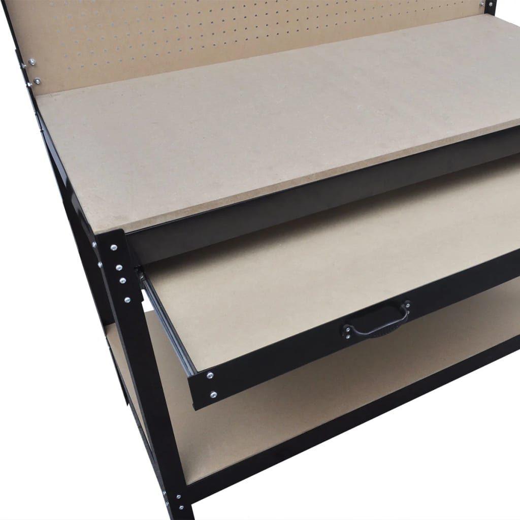 Werkbank Mit Lochwand Und Schublade