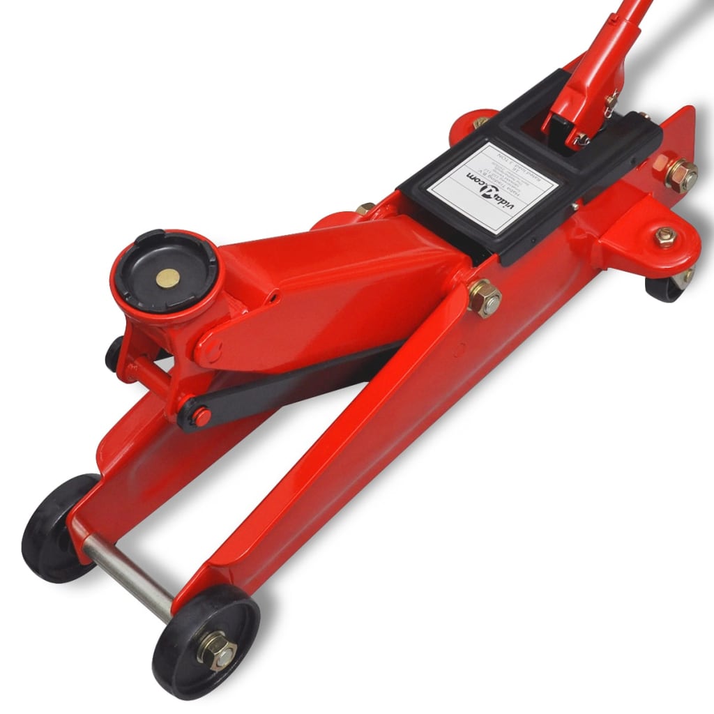 Hydraulischer Wagenheber Mit Niedriger Aufnahme 3 Tonnen Rot