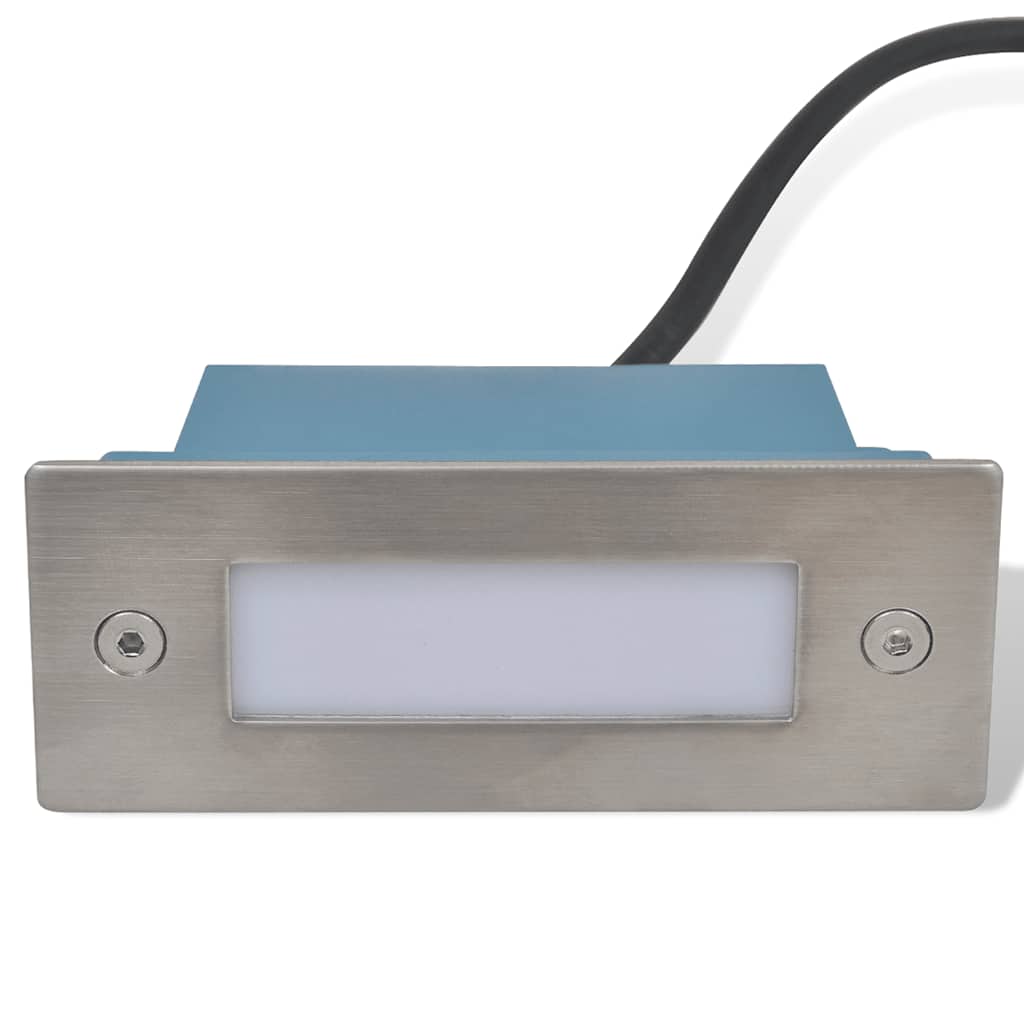 Led-Wandeinbauleuchten Für Treppen 2 Stk. 44X111X56 Mm