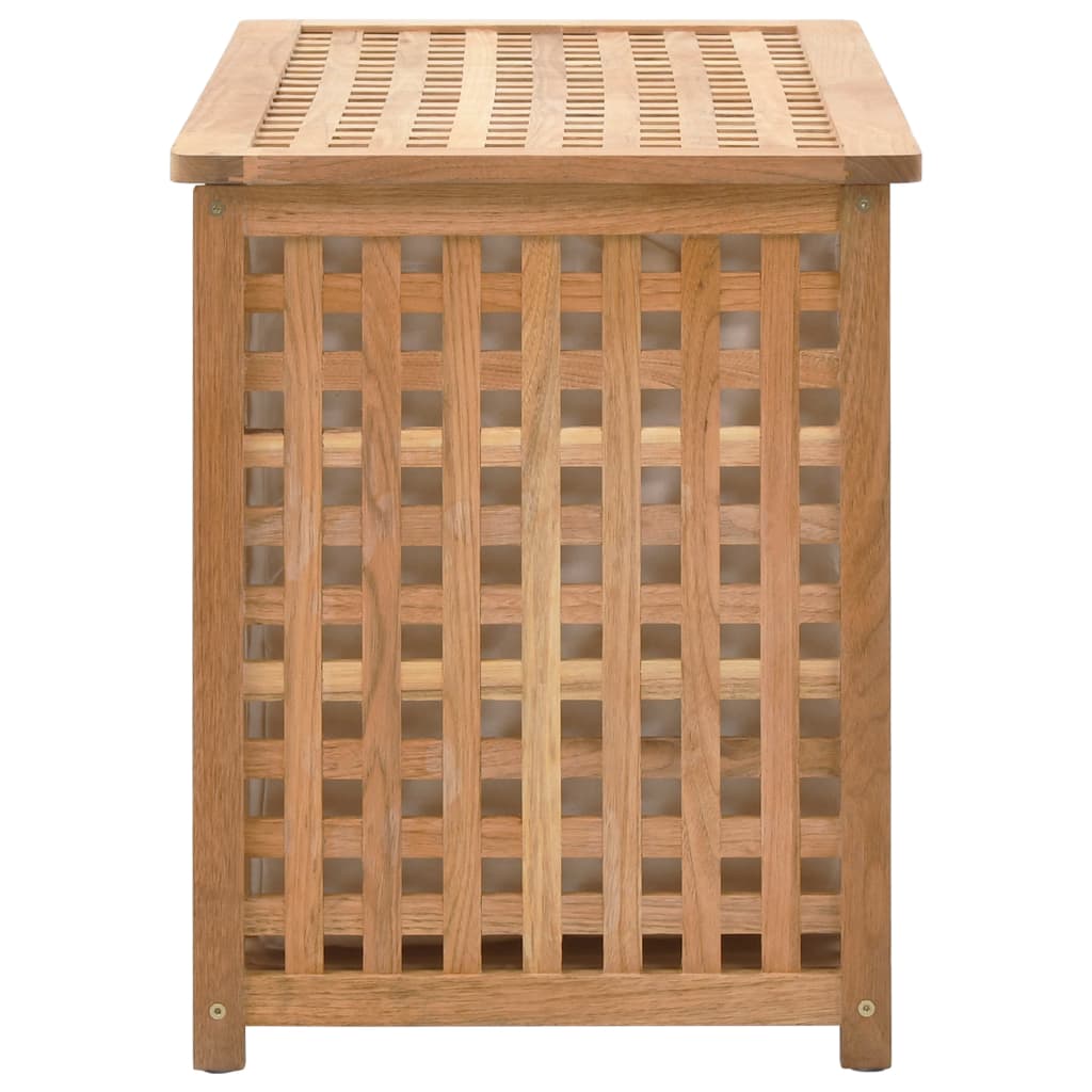 Wäschetruhe 77,5×37,5×46,5 Cm Walnuss Massivholz