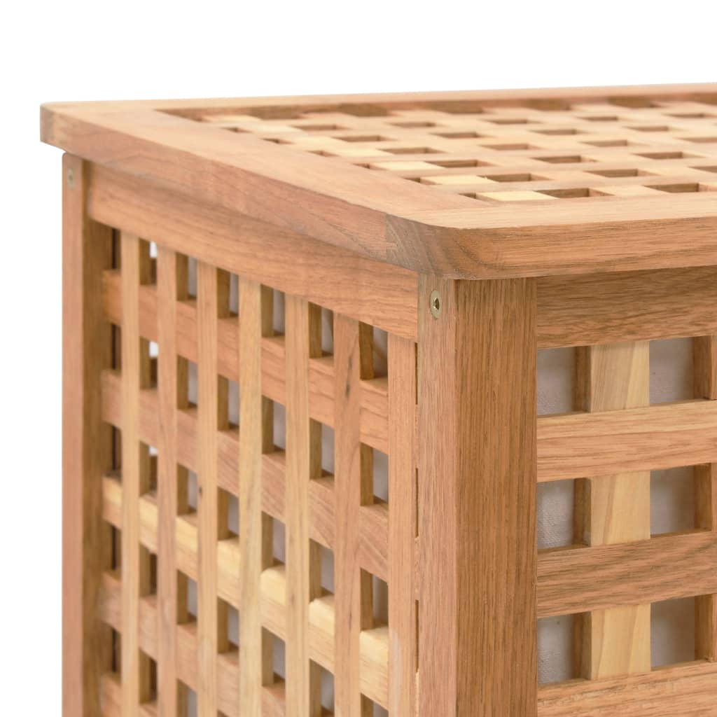 Wäschetruhe 77,5×37,5×46,5 Cm Walnuss Massivholz