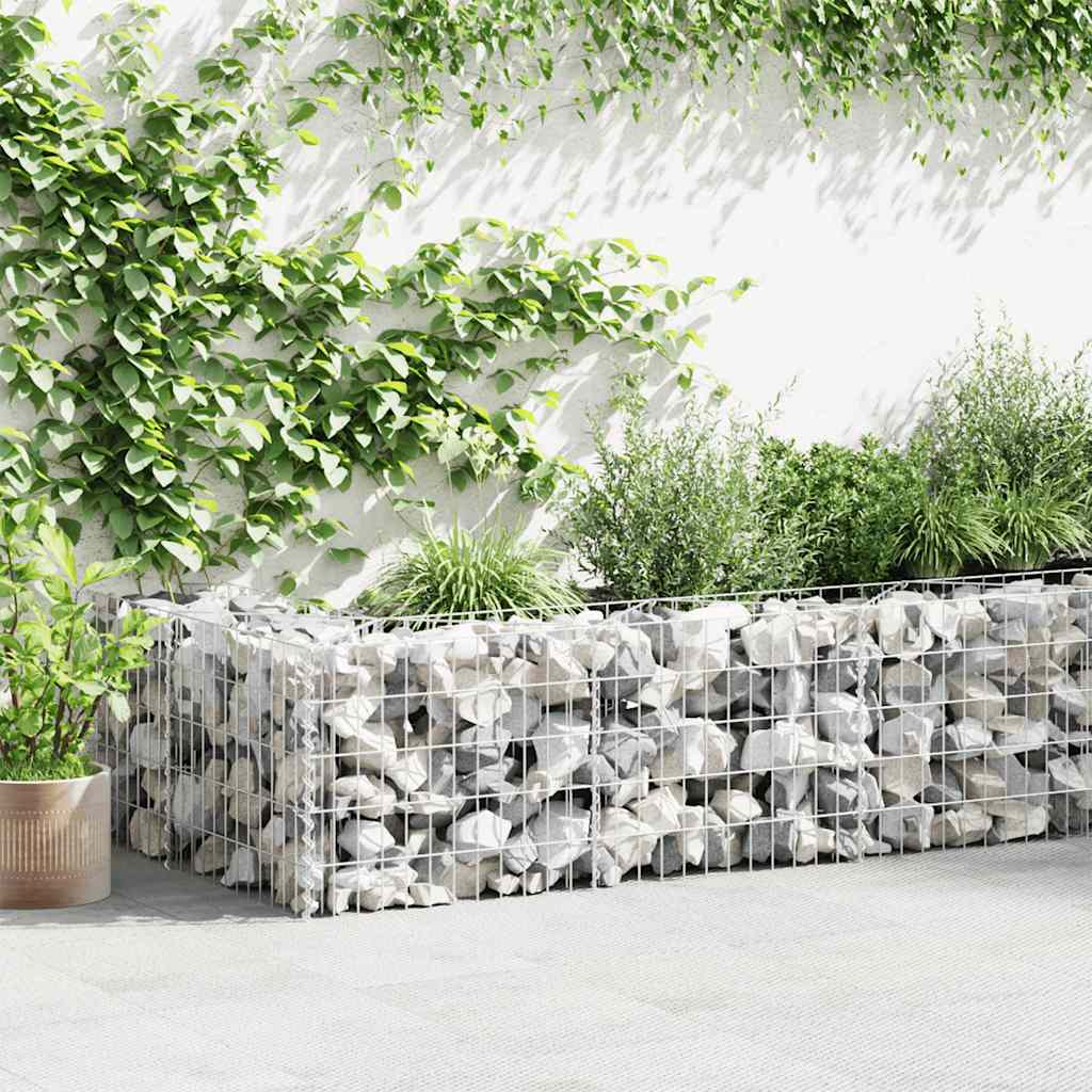Gabionenwand Verzinkter Stahl 630×30×100 Cm