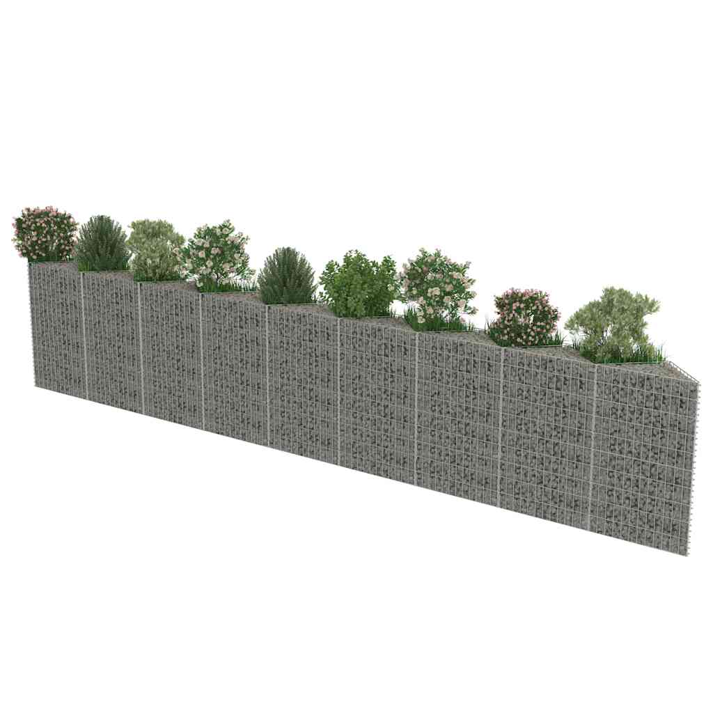 Gabionenwand Verzinkter Stahl 630×30×100 Cm