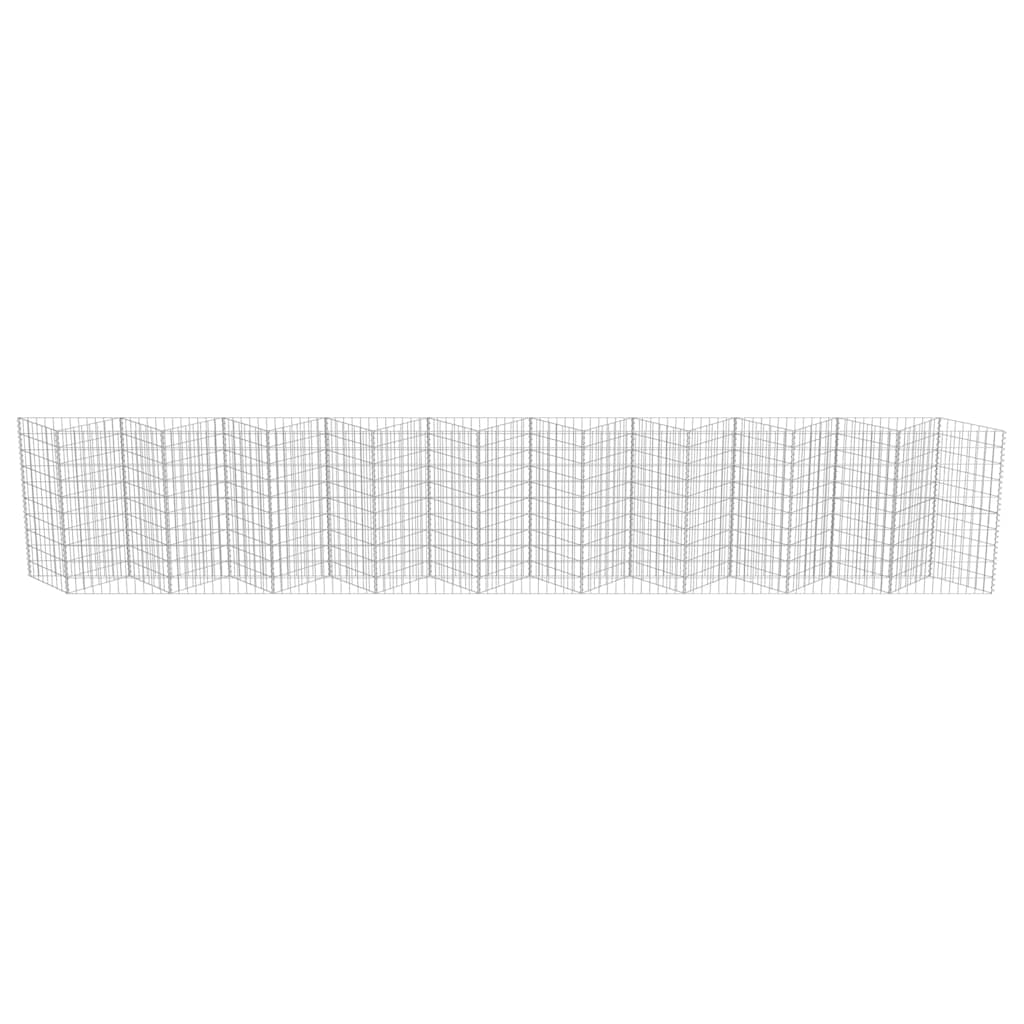 Gabionenwand Verzinkter Stahl 630×30×100 Cm