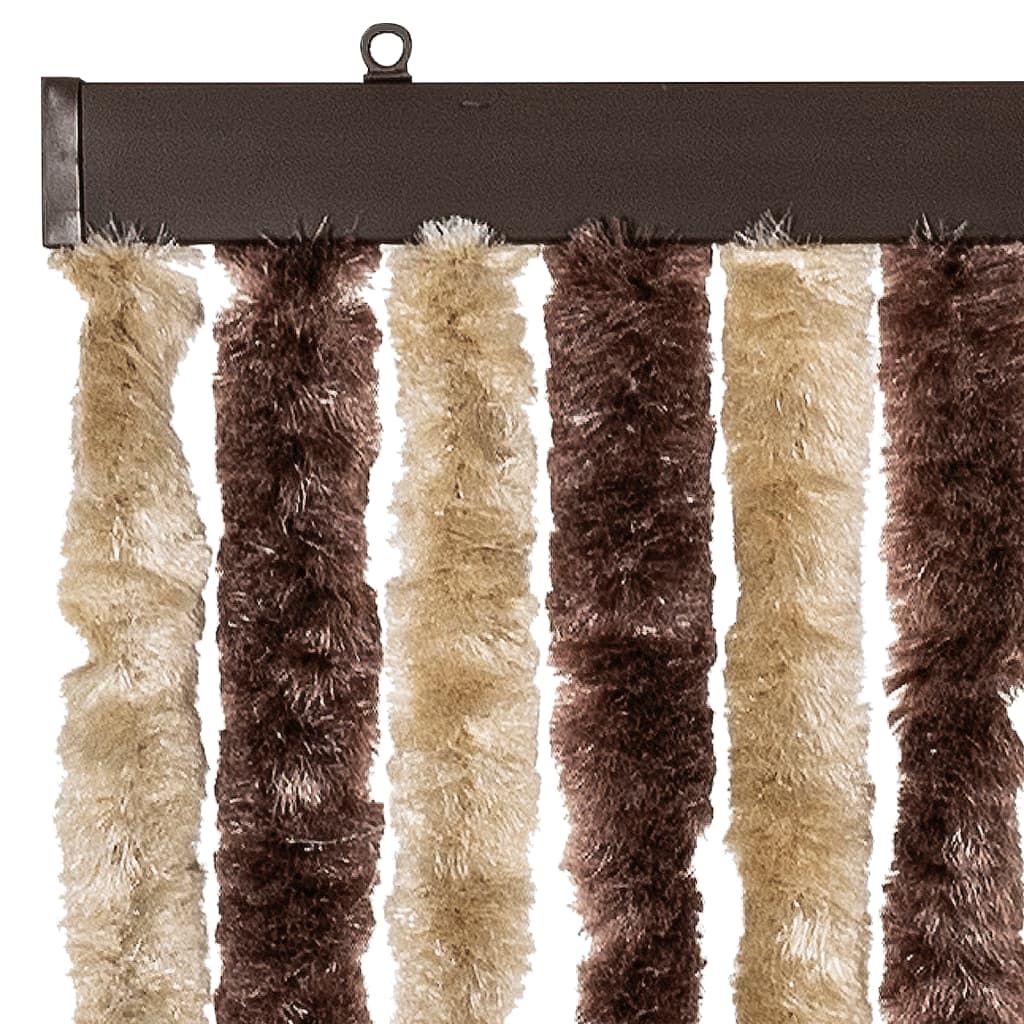 Insektenschutz-Vorhang Chenille Beige Und Hellbraun