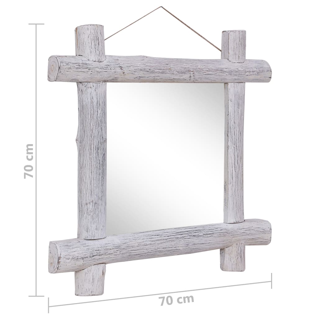 Holzspiegel 70X70 Cm Altholz Massiv