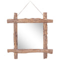 Holzspiegel 70X70 Cm Altholz Massiv