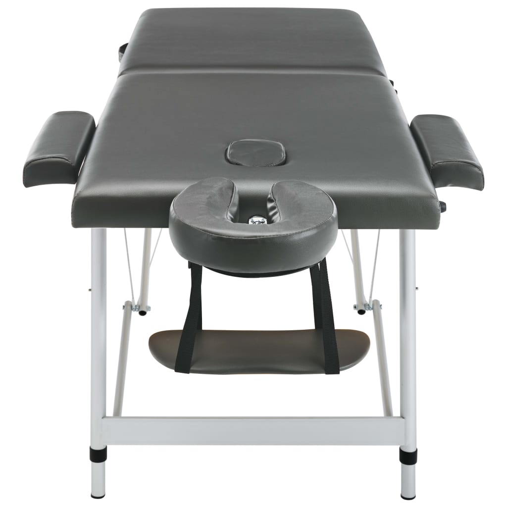 Massageliege 2-Zonen Aluminiumgestell 186X68 Cm