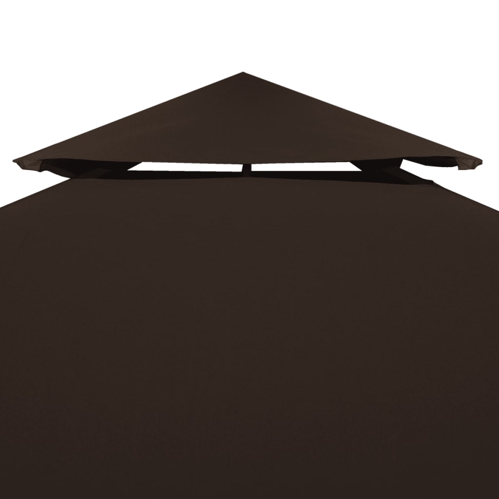 Pavillon-Dachplane Mit Kaminabzug 310 G/M² Braun