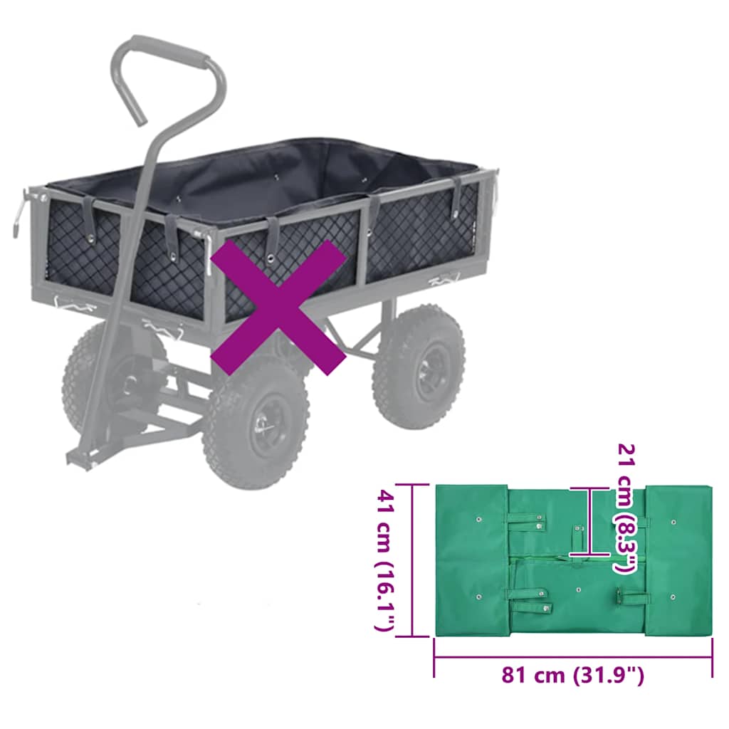Gartenwagen-Einlage Stoff