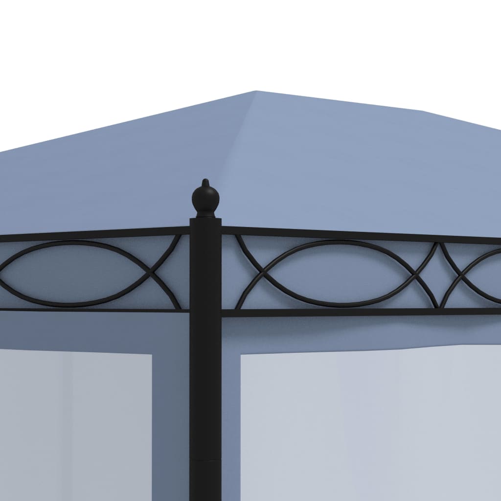 Pavillon Mit Mückennetze 3X4 M Anthrazit Stahl
