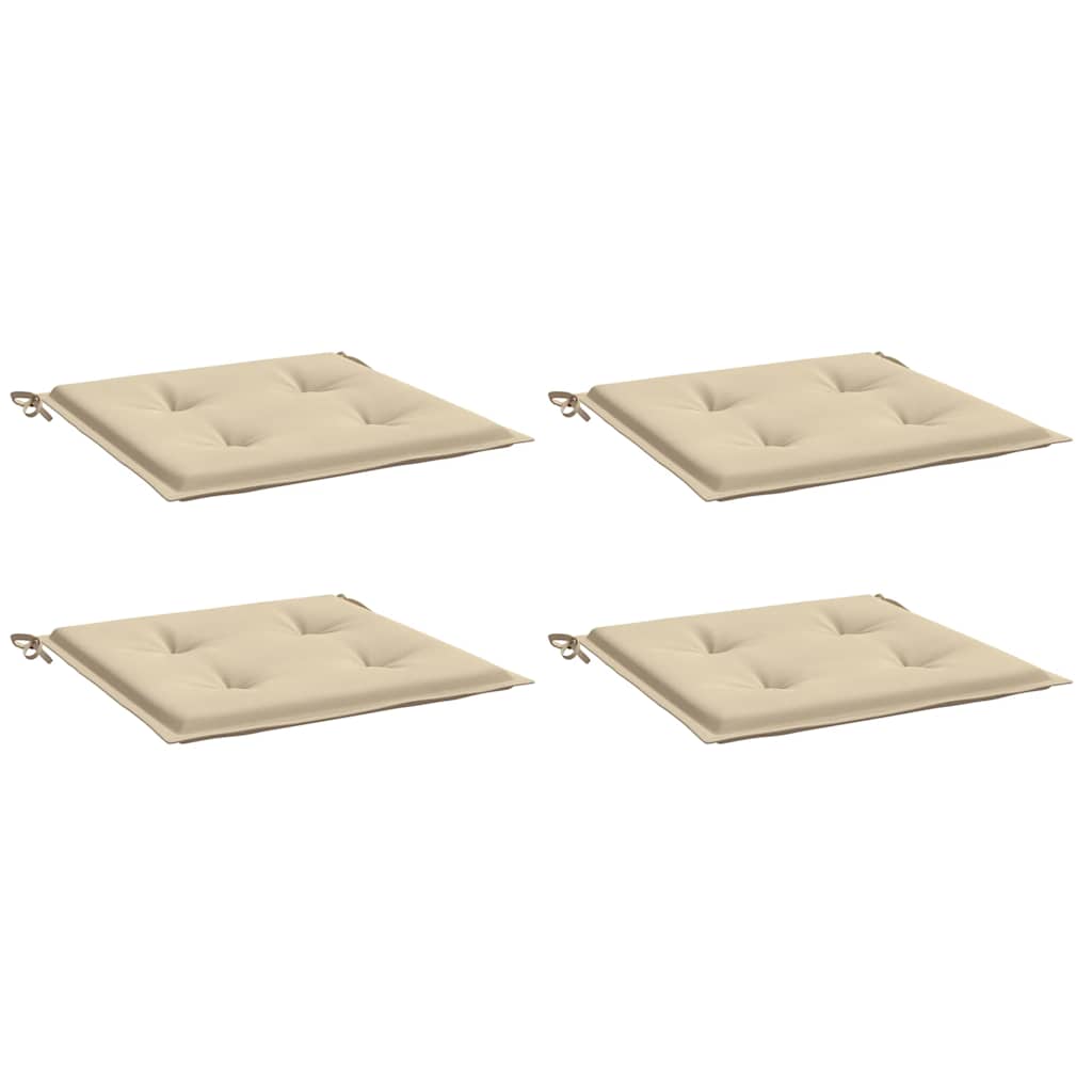 Gartenstuhl-Kissen 4 Stk. Oxford-Gewebe Beige