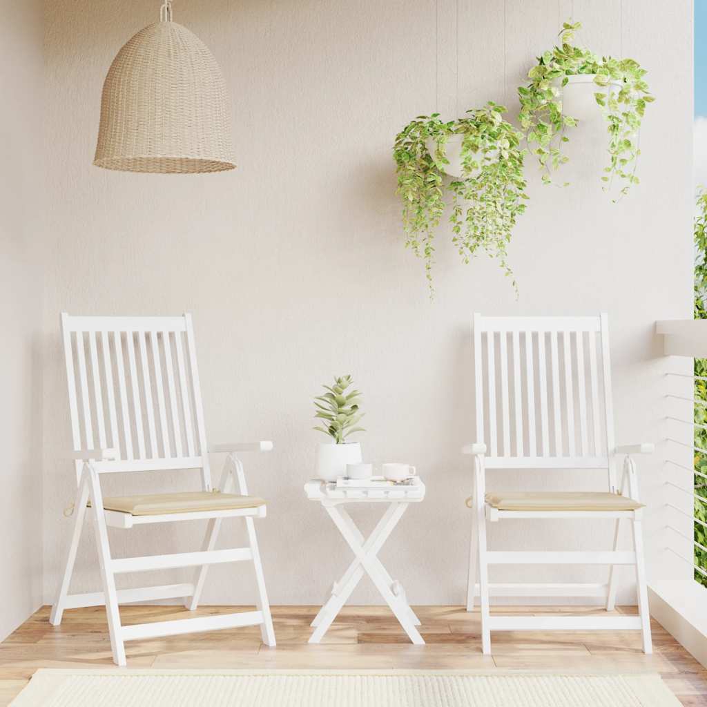 Gartenstuhl-Kissen 4 Stk. Oxford-Gewebe Beige