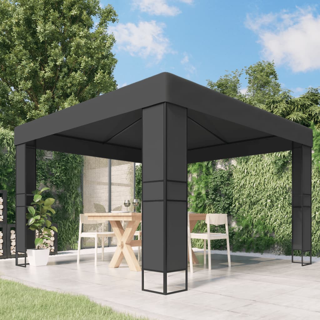 Pavillon Mit Doppeldach 3X3X2,7 M 180 G/M²