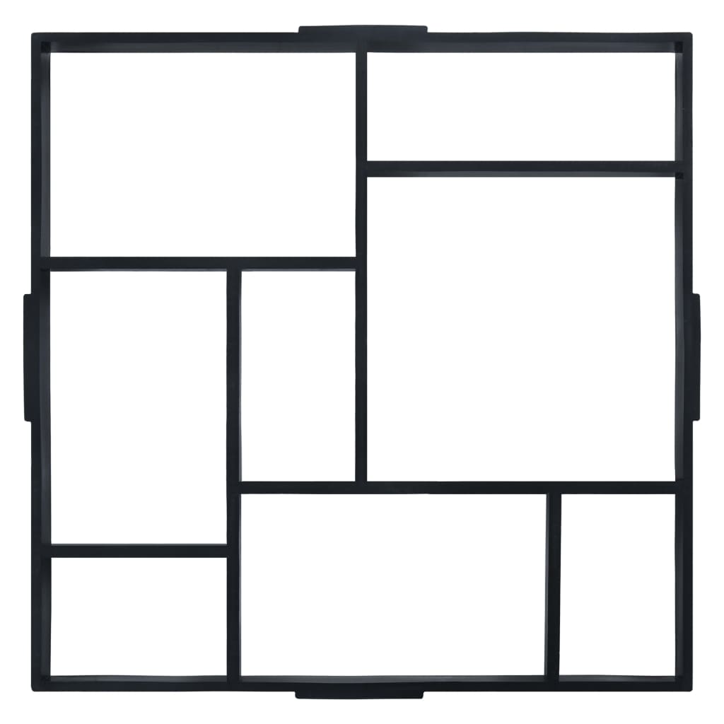 Pflasterformen 2 Stk. 50,4 X 50,4 X 4,3 Cm Kunststoff