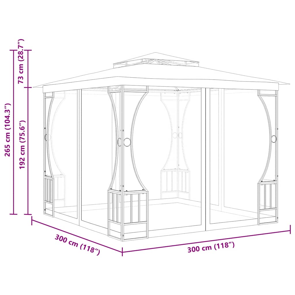 Pavillon Mit Netz