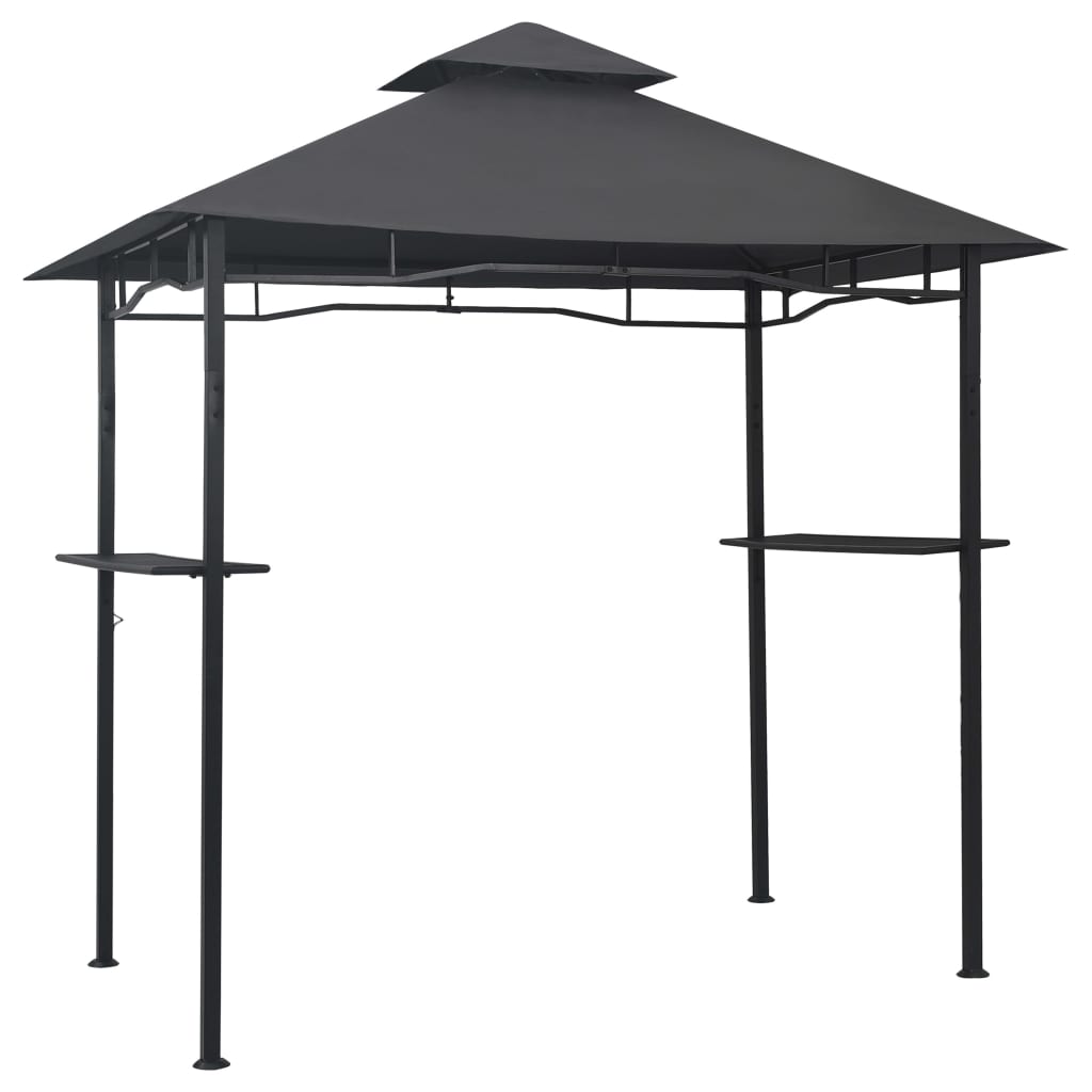 Bbq-Pavillon 240X150X255 Cm Anthrazit Stahl