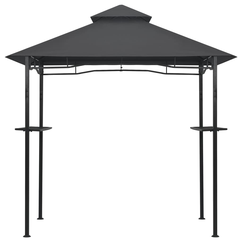 Bbq-Pavillon 240X150X255 Cm Anthrazit Stahl