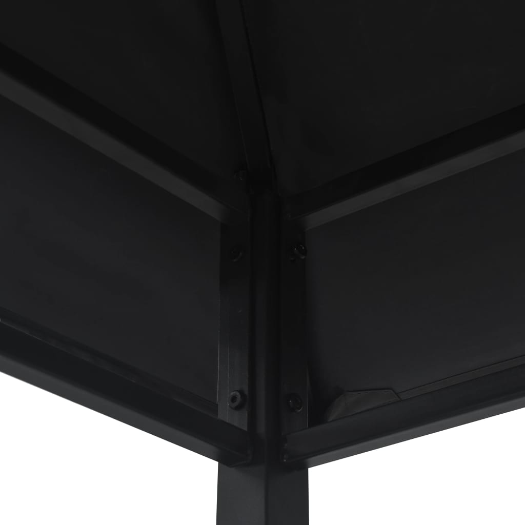 Bbq-Pavillon 240X150X255 Cm Anthrazit Stahl