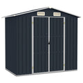 Gerätehaus 205X129X183 Cm Verzinkter Stahl