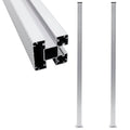 Zaunpfosten 3 Stk. Aluminium 185 Cm