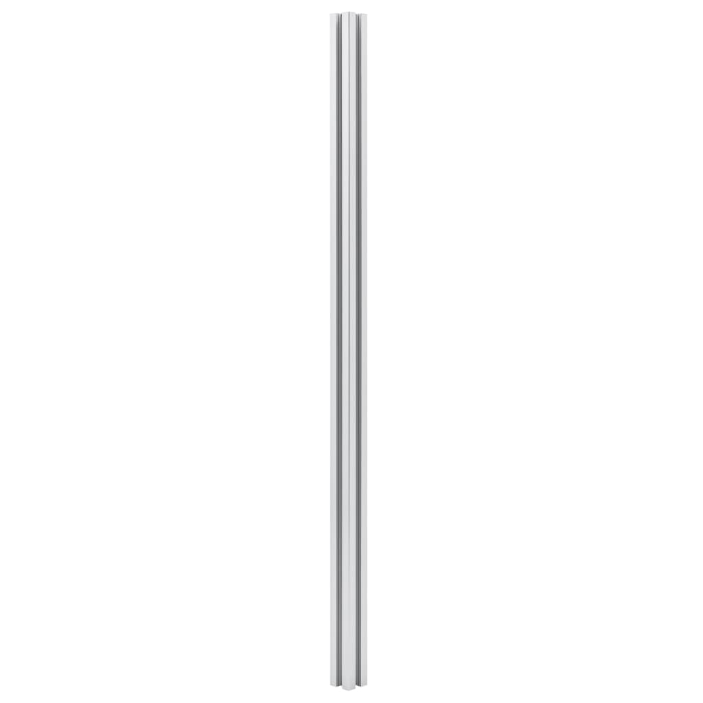 Zaunpfosten 3 Stk. Aluminium 185 Cm