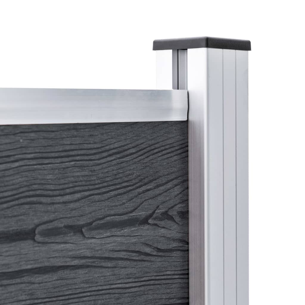 Zaunpfosten 3 Stk. Aluminium 185 Cm