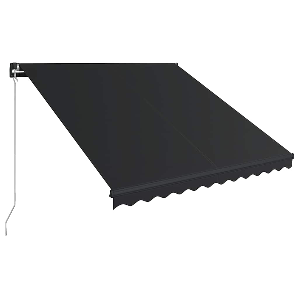 Markise Manuell Einziehbar Mit Led Anthrazit