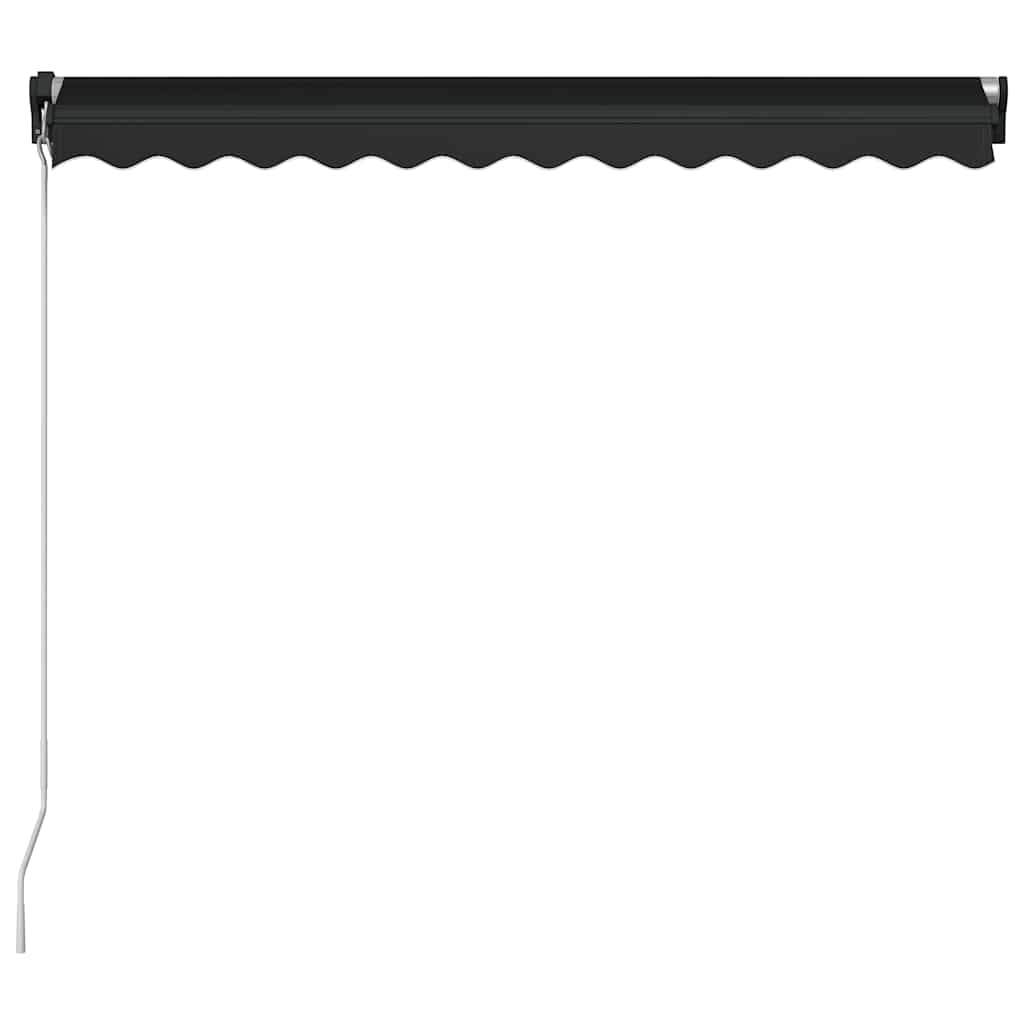 Markise Manuell Einziehbar Mit Led Anthrazit