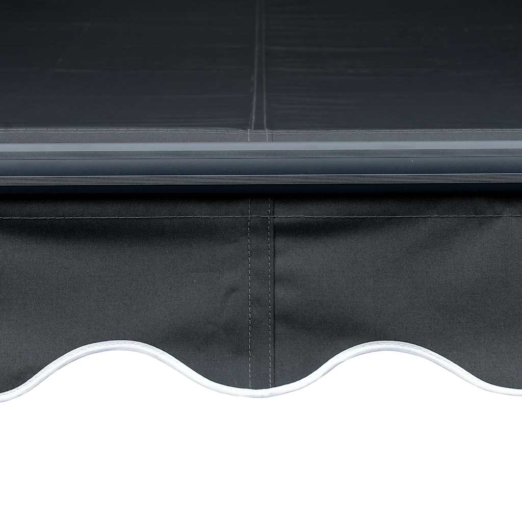 Markise Manuell Einziehbar Mit Led Anthrazit